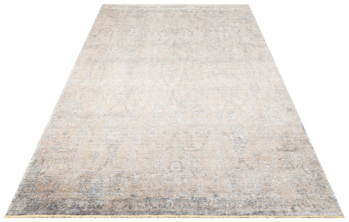 Vintage Ushak Rug - Beige Overdyed Flatweave Carpet | Soft Texture, Dust Resistant