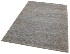 Handmade Jute Rug – Grey Modern Flatweave Natural Fiber Carpet, Easy Clean