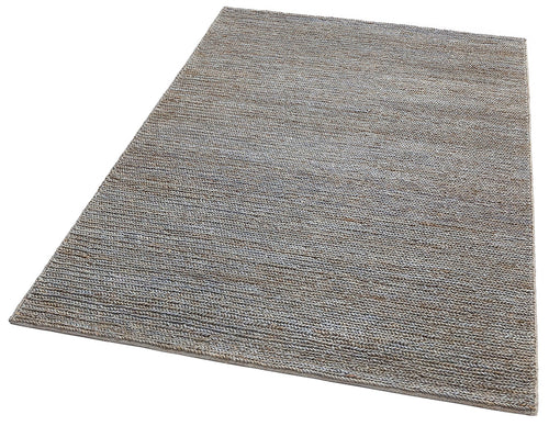 Handmade Jute Rug – Grey Modern Flatweave Natural Fiber Carpet, Easy Clean
