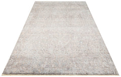 Ushak Grey Rug – Handmade Flatweave Rug | Overdyed Classic Grey Carpet, Anti Slip