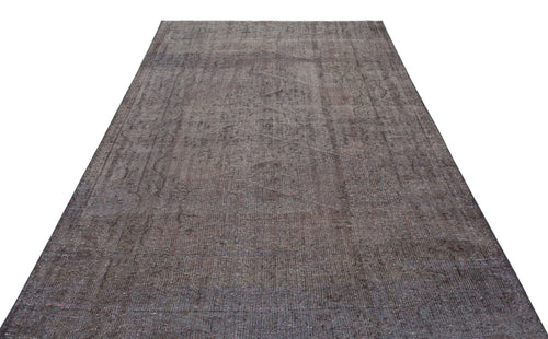 Atina Grey Vintage Wool Handmade Area Rug 5'7" x 8'3"