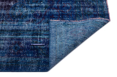 Atina Navy Vintage Wool Handmade Area Rug 6'9" x 9'7"