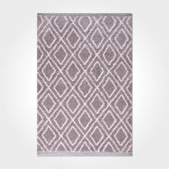 Modern Area Rug - Geometric Machine Made Micropolyester Carpet 5 Cm Pile Height