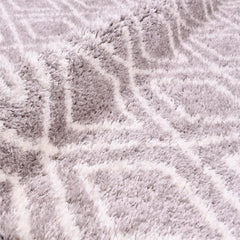 Modern Area Rug - Geometric Machine Made Micropolyester Carpet 5 Cm Pile Height