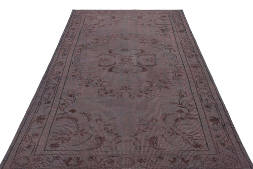 Atina Burgundy Vintage Wool Handmade Area Rug 5'0" x 8'1"