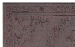 Atina Burgundy Vintage Wool Handmade Area Rug 5'0" x 8'1"