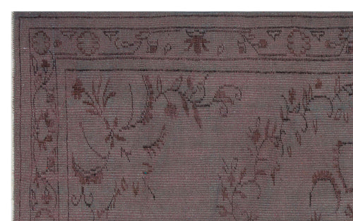 Atina Burgundy Vintage Wool Handmade Area Rug 5'0" x 8'1"