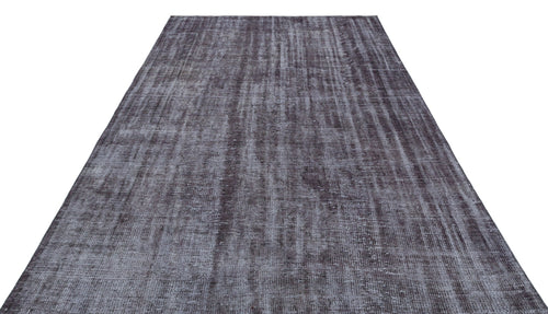 Atina Grey Vintage Wool Handmade Area Rug 6'1" x 8'11"