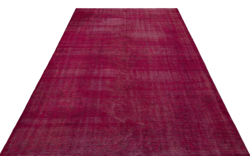 Atina Pink Vintage Wool Handmade Area Rug 5'8" x 8'4"
