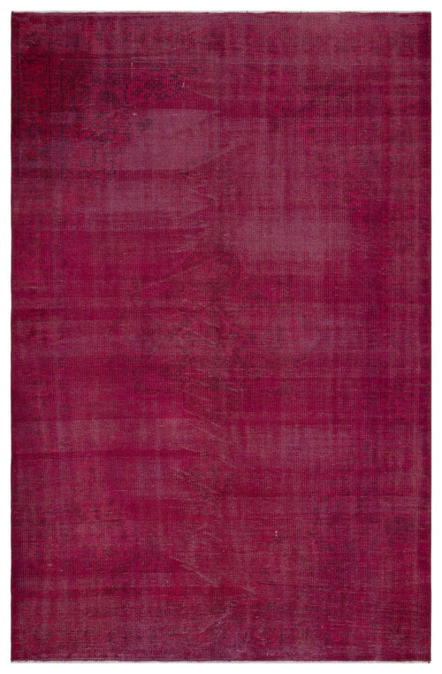 Atina Pink Vintage Wool Handmade Area Rug 5'8" x 8'4"