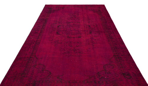 Atina Red Vintage Wool Handmade Area Rug 5'8" x 10'0"