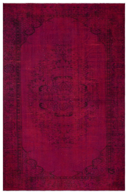 Atina Red Vintage Wool Handmade Area Rug 5'8" x 10'0"