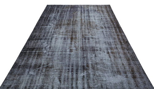 Atina Grey Vintage Wool Handmade Area Rug 5'11" x 8'5"