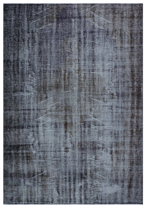 Atina Grey Vintage Wool Handmade Area Rug 5'11" x 8'5"