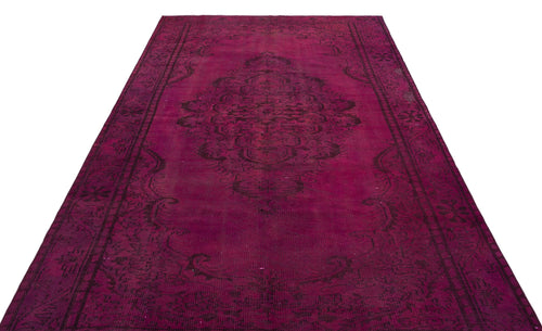 Atina Pink Vintage Wool Handmade Area Rug 5'10" x 9'7"