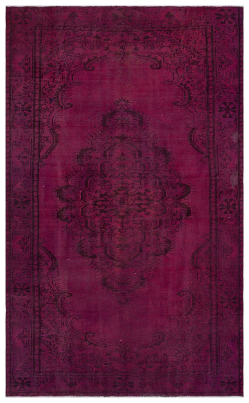 Atina Pink Vintage Wool Handmade Area Rug 5'10" x 9'7"