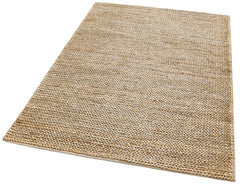 Handmade Jute Rug – Beige Natural Fiber Carpet | Modern Flatweave Eco Friendly Mat