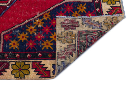 Kavala Red Classic Wool Handmade Area Rug 3'6" x 7'7"