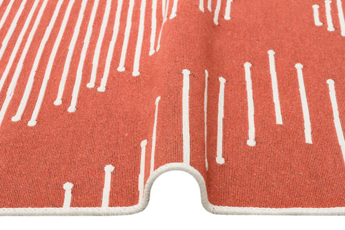 Cotton Kilim Rug – Double Sided Geometric Flatweave Area Rug | Washable Non Slip