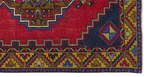 Kavala Red Classic Wool Handmade Area Rug 3'8" x 7'3"