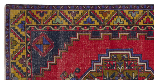 Kavala Red Classic Wool Handmade Area Rug 3'8" x 7'3"