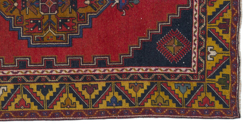 Kavala Red Classic Wool Handmade Area Rug 3'10" x 7'9"