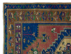 Kavala Brown Classic Wool Handmade Area Rug 4'4" x 5'9"