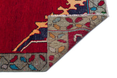 Kavala Red Classic Wool Handmade Area Rug 4'10" x 10'10"