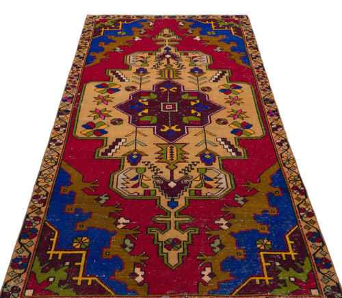 Kavala Red Classic Wool Handmade Area Rug 3'10" x 7'10"