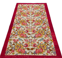 Kavala Red Classic Wool Handmade Area Rug 3'3" x 6'6"