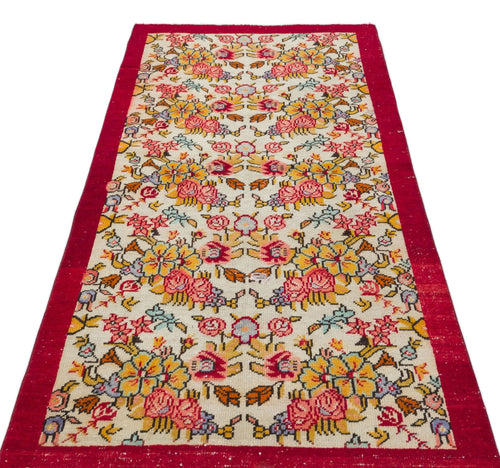 Kavala Red Classic Wool Handmade Area Rug 3'3" x 6'6"