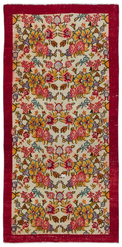 Kavala Red Classic Wool Handmade Area Rug 3'3" x 6'6"