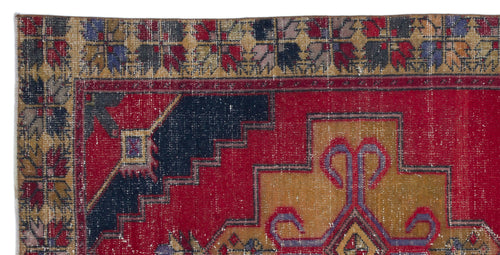 Kavala Red Classic Wool Handmade Area Rug 4'1" x 8'2"