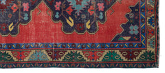 Kavala Red Classic Wool Handmade Area Rug 4'8" x 10'10"