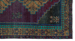 Kavala Purple Classic Wool Handmade Area Rug 4'4" x 8'2"