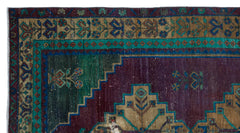 Kavala Purple Classic Wool Handmade Area Rug 4'4" x 8'2"