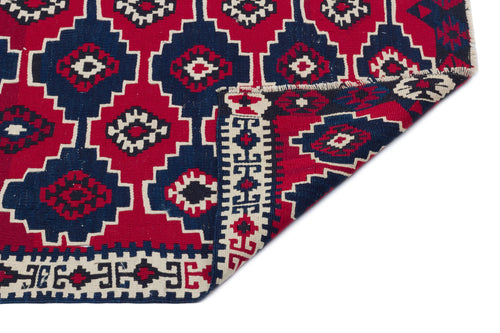 Kavala Red Classic Wool Handmade Area Rug 4'3" x 6'11"