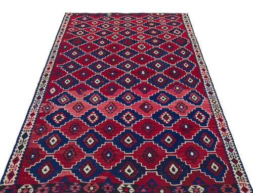 Kavala Red Classic Wool Handmade Area Rug 4'3" x 6'11"