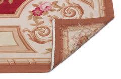 Kavala Red Classic Wool Handmade Area Rug 5'0" x 8'1"