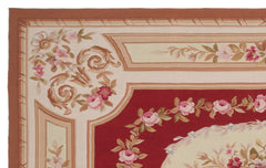 Kavala Red Classic Wool Handmade Area Rug 5'0" x 8'1"