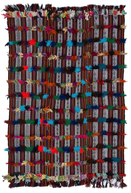 Kavala Red Classic Wool Handmade Area Rug 4'7" x 12'0"