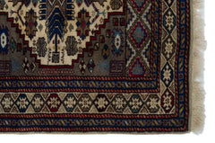 Kavala Brown Classic Wool Handmade Area Rug 3'4" x 4'9"