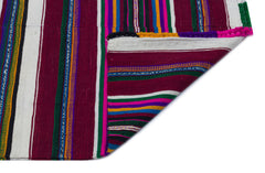 Kavala Purple Classic Wool Handmade Area Rug 4'1" x 6'5"