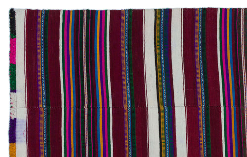 Kavala Purple Classic Wool Handmade Area Rug 4'1" x 6'5"