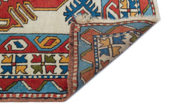 Kavala Red Classic Wool Handmade Area Rug 4'2" x 5'9"