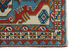 Kavala Red Classic Wool Handmade Area Rug 4'2" x 5'9"