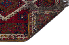 Kavala Red Classic Wool Handmade Area Rug 4'9" x 10'4"