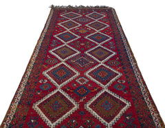 Kavala Red Classic Wool Handmade Area Rug 4'9" x 10'4"