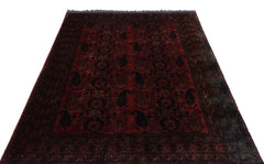 Kavala Red Classic Wool Handmade Area Rug 4'11" x 6'7"