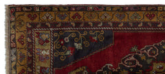 Kavala Red Classic Wool Handmade Area Rug 3'5" x 7'9"